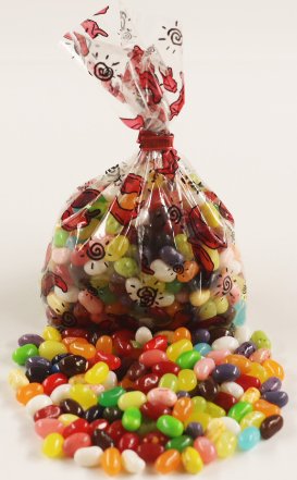 Scotts Cakes Assorted Mix Jelly Belly Jelly Beans in a 1 Pound Chili Peppers Bag