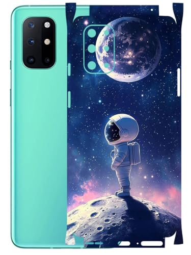 Image of AtOdds - Full Body Back Screen Guard Protector Film - Lamination Wrap Skin Sticker Compatible with ONEPLUS 8T | Scratchproof Matte Finish (Moon)