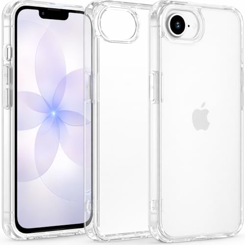 Image of KP TECHNOLOGY Case For iPhone 17e / 16e, Clear Thin Transparent Silicone Gel Cover Case for iPhone 17e / 16e (CLEAR)