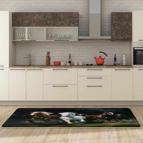 Alfombras de cocina lavables VAPOKF ideales para proteger el suelo del cuarto de lavado y pasillo 6