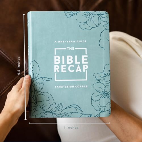 Image of The Bible Recap: A One-Year Guide to Reading and Understanding the Entire Bible―Deluxe Edition, Floral Sage (365-Day Bible Study Guide for Girls, Teens & Women to Read the Bible in a Year)