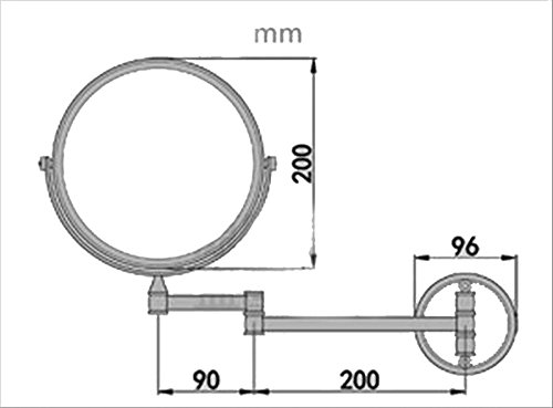 7Trees 8-Inch Retro Bathroom Folding Wall Mount Make-Up Mirror Flip Telescopic Beauty Mirror (Antique Brass) #TOP4