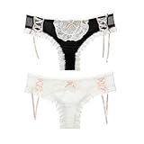 Joyralcos Japanese Lolita Bikini Panties Sexy Anime Briefs for Women Maid Cosplay Lingerie Panty (Thong Briefs)
