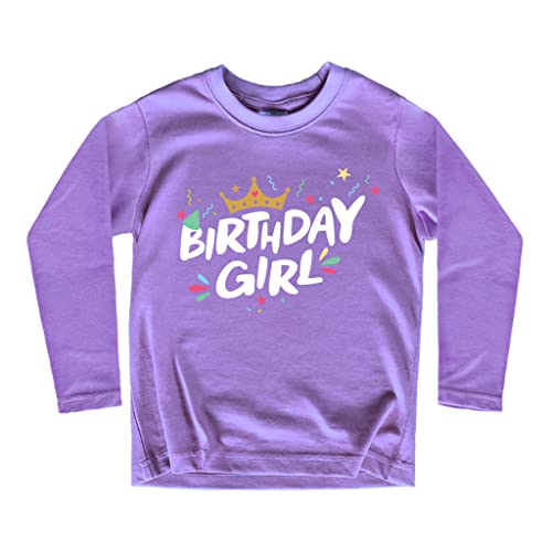 Image of Birthday Girl Shirt Crown 1st First 2nd Two 3rd 4th 5th Toddler Birthday Outfit