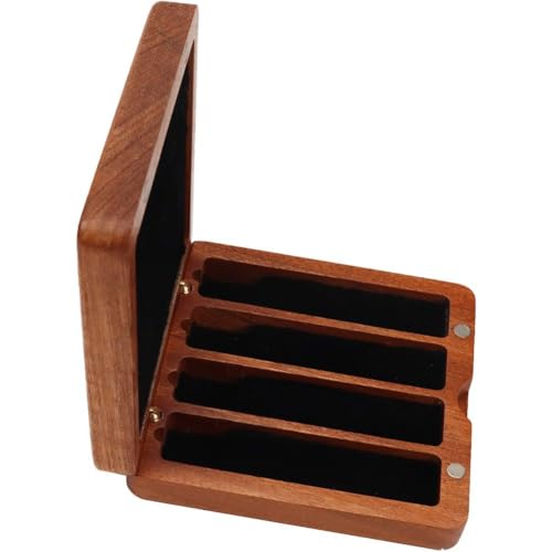 Boîte de rangement de support d'étui de saxophone en bois rigide - 2