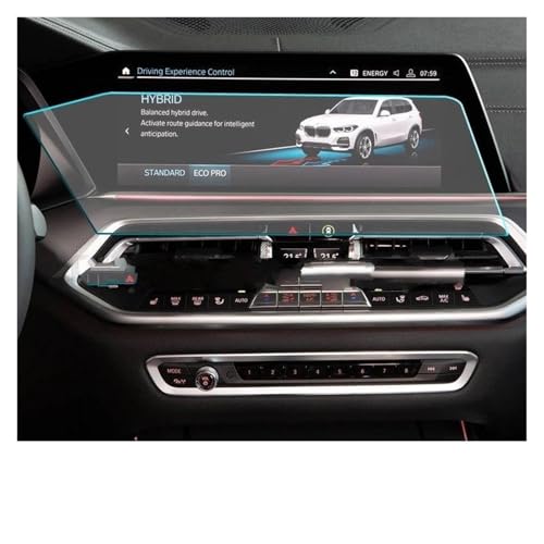 Verre trempé BMW X5 12.3 pouces anti trace de doigt autoradio