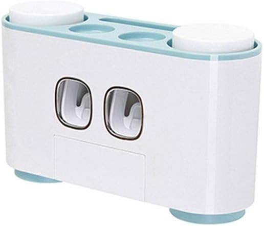 Wall Mount Toothbrush Holder Auto Squeezing Toothpaste Dispenser Toothbrush Toothpaste Cup Storage Bathroom Accessories(D)
