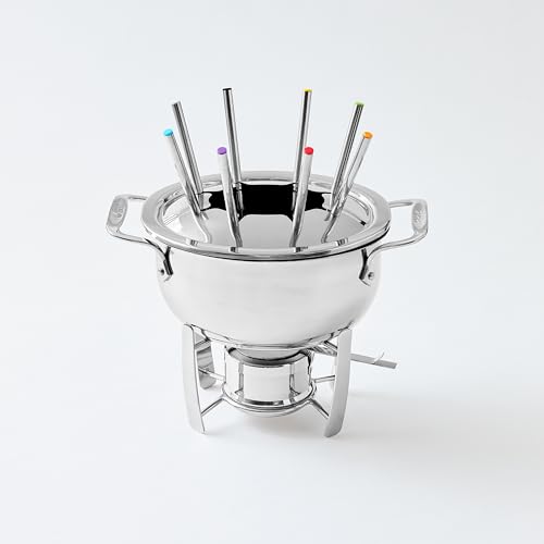 All-Clad Specialty Stainless Steel Fondue Set 12 Piece Pots and Pans, Cookware Silver by All-Clad - Image 6