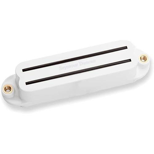 Seymour Duncan Hot Rails Strat - Bridge - White - High Output Electric Guitar Pickup
