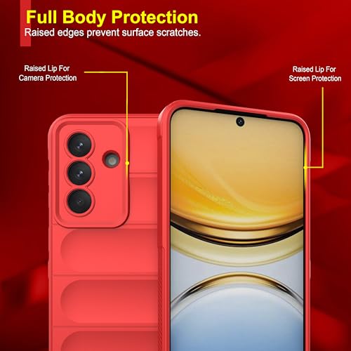 Image of Zapcase Back Case Cover for Samsung Galaxy A57 5G | Compatible for Samsung Galaxy A57 5G Back Cover | Liquid Silicon Magic Case with Camera Protection | Red