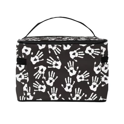 メイクボックス 化粧ボックス 手形 レディース メンズ コスメ収納ボックス 大容量 多機能 化粧品収納 旅行用品収納バッグ メイク収納 コスメバッグ 持ち運び便利 makeup organizer 小物入れ メイク道具入れ プレゼント CSMB-241