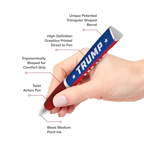 Caneta esferográfica Trump - Conjunto de 3 canetas: Mercadoria Donald Trump, Trump Gifts, Make Ameri