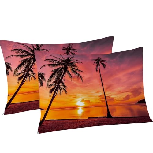 Housse de Couette Cocotier 240x260 Anti-Plis Lit Sans Repassage Facile