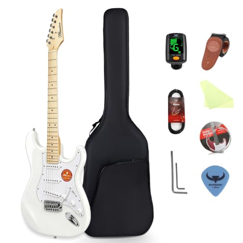 Bullstar Electric Guitar Beginner Kits, 6 Strings 39 Inch Solid Body Guitarra Electricar Set for...