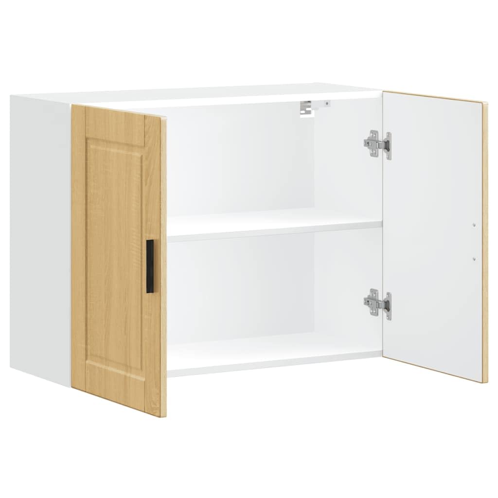 Porto Sonoma - Armadietto da cucina in legno di quercia 80 x 31 x 60 cm, con ante da 75 kg, versatile per cucina, soggiorno e corridoio
