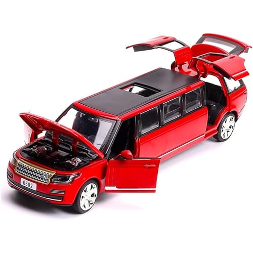 Image of Deuson Ecom Exclusive Alloy 1:32 Long Range Rover Diecast Metal Pull Back Die Cast Car Pullback Toy Car With Openable Doors, Light Music Boys Gifts Toy - Multicolor