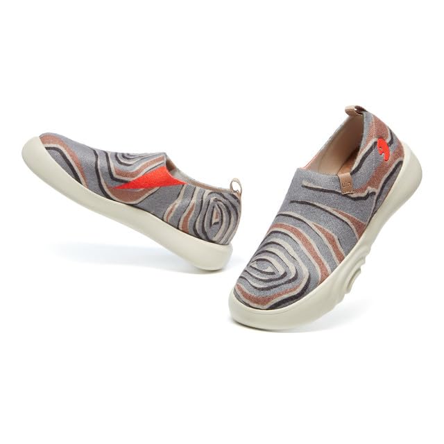 Image of UIN Women's Artistic Slip-On Shoes Vibrant Floral Casual Loafers Lightweight Comfortable Travel Footwear