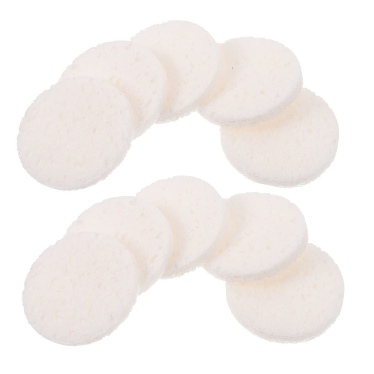 SHERCHPRY 40pcs Simple Makeup Comfortable Rounded Face Washing Applicators for Cleansing for Home and Salon Use Soft Material Pads