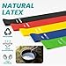 Muka 100 Pcs Customized Resistance Band Loop Printed Logo, Medium Level Latex Stretch Exercise Band (Yellow)