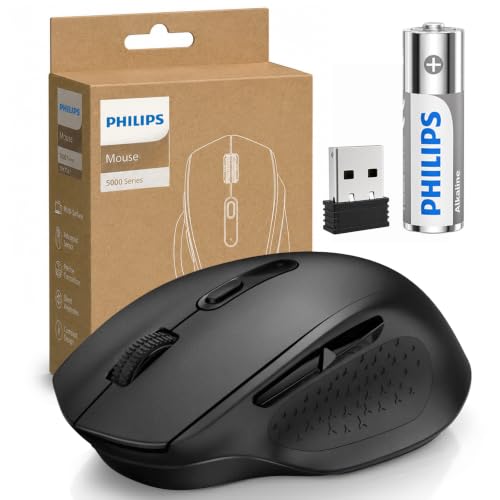 PHILIPS Wireless Mouse for Laptop, Silent Click, 4000 DPI High Precision by PHILIPS - Used condition - US$18.04