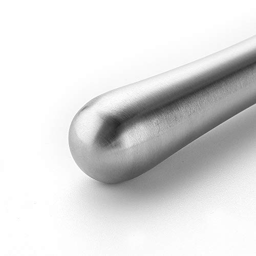 Jxs 7.3" 18.5Mm Stainless Steel Cocktail Muddler, Sturdy Dishwasher Safe Perfect Kitchen Gadget #TOP3