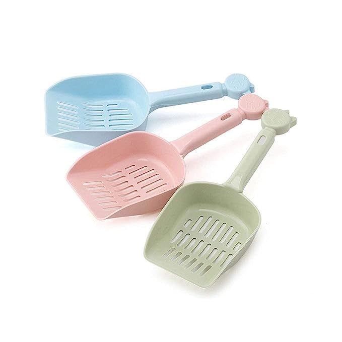 SPYNET Durable Non Toxic Platsic Kitty Litter Waste Pooper Scooper Shovel Ideal for Cats and Puppies (Color May Vary) (B0C8P99D8R) Amazon Price History, Amazon Price Tracker