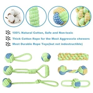 8 Pack Dog Rope Toy for Aggressive Chewers, Prevents Boredom and Dental Cleaning for All Dog Sizes, Cotton Dog Tug Rope Toy for Instinctual Play, Exercise, and Training 8 Pack Dog Rope Toy for Aggressive Chewers, Prevents Boredom and Dental Cleaning for All Dog Sizes, Cotton Dog Tug Rope Toy for Instinctual Play, Exercise, and Training