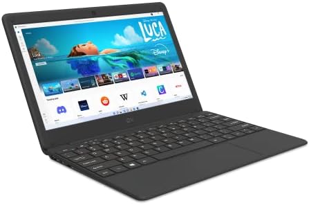 iOTA IO082 Flo 11.6-Inch Laptop (Intel Celeron, 4GB RAM, 64GB eMMC, Windows 11) Includes 1 Year Microsoft Office 365 Subscription [Amazon Exclusive],Black