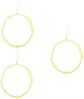 Uonlytech 3 Peças De Alças De Telefone Móvel Alça De Corrente De Telefone Linda Corrente De Telefone Com Contas Pulseira De Telefone Charme Decoração De Corrente De Telefone Encantos De