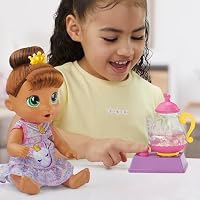 Baby Alive Bubbly Tea Party Sophia Sparkle Doll with Teapot Accessories, Brown Hair, 11 Inches, Toys for 3 Year Old Girls and Boys & Up — image 10