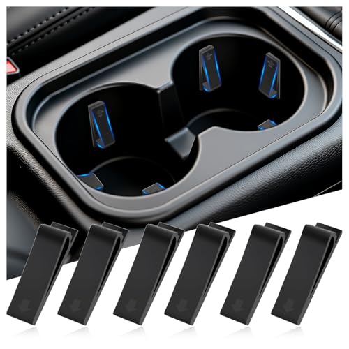 Insertos de silicona para portavasos de auto 6 piezas miniatura 1