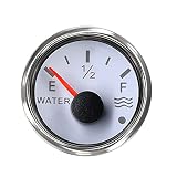 KAOLALI Indicador de Nivel de Agua, Medidor de Nivel de Agua para 0~190 ohm Sensor de Agua（Blanco）
