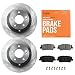 Max Advanced Brakes – Kit de frein arrière – Disques de freins d’origine de qualité supérieure et plaquettes de frein en céramique de rechange