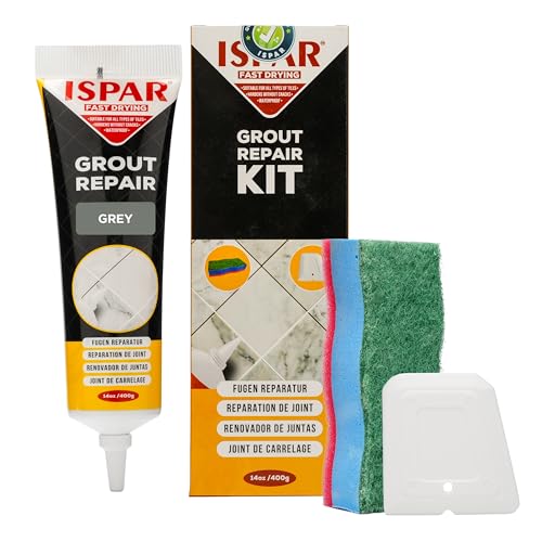 Tile Grout, Repair Kit – Gray Grout Filler 14oz Pre-Mixed