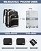 LOVEVOOK Travel Backpack for Women & Men 40L,Airline Approved Carry On Backpack Travel Essentials,TSA Carry on Luggage,Waterproof Personal Item Travel Bag,Suitcase with 3 Packing Cubes,Black-Grey
