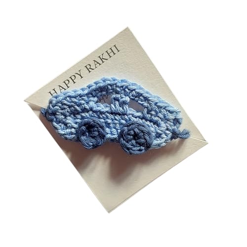 Image of Handmade Crochet Rakhis for Brothers - 100% Pure Cotton /Wool
