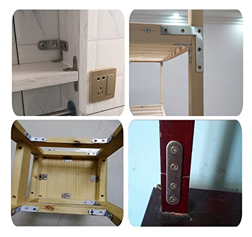 Staffe ad angolo retto resistenti per legno, robuste staffe angolari per assemblaggio di mobili fai da te, perfette per collegamenti di tavoli e sedie