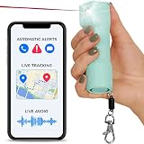 Plegium Smart Pepper Spray 5-in-1 Free GPS Location Emergency Texts Live Tracking — Self Defense Key