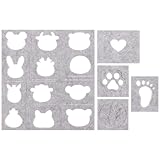 Photo Gallery villcase 5pezzi stampo lana per fai da te kit di modelli per applique feltro stencil per lavorazione maglia per creatività manuale e regali artigianali Photo Gallery villcase 5pezzi stampo lana per fai da te kit di modelli per applique feltro stencil per lavorazione maglia per creatività manuale e regali artigianali