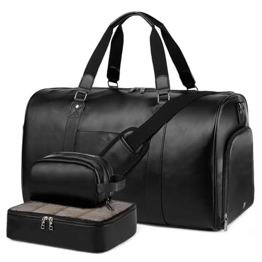 3-in-1 Leather Duffle Bag for Travel