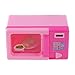 XSM Accessoires de Cuisine Mini-Micro-Ondes Dollhouse Mini-Micro-Ondes de Cuisine Cuisine Dollhouse Enfants Jouant Rôle Jouet Rose