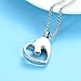 Oinsi Unicorn Cremation Jewelry For Ashes Of Loved One Keepsake Memorial Urn Necklace Pendant Women Girls Fashion Jewelry (Silver-Colorful Stone)