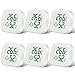 Flintronic Thermomètre Hygrometre Intérieur, 6PCS Mini Thermomètre Hygromètre Intérieur Digital à Haute Précision, Moniteur de Température Humidimètre Indicateur du Niveau Confort pour Maison, Bureau
