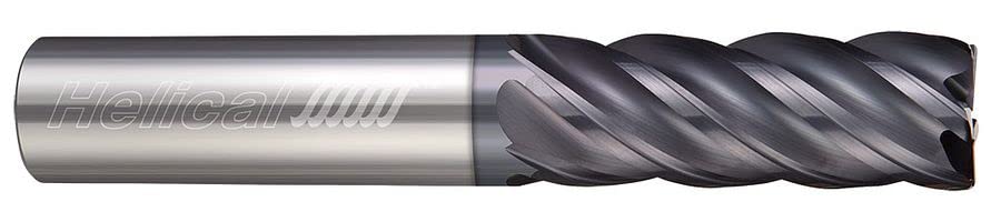 44182 High-Speed Center Cut Square End Mill, Solid Carbide, 5/16 in Dia Cutter, 13/16 in Length of Cut, 5 Flutes, 5/16 in Dia Shank, 2-1/2 in Oal, Aplus, (Pack of 1)