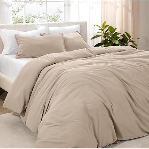Bare Home Washed Microfiber Duvet Cover Set Cover