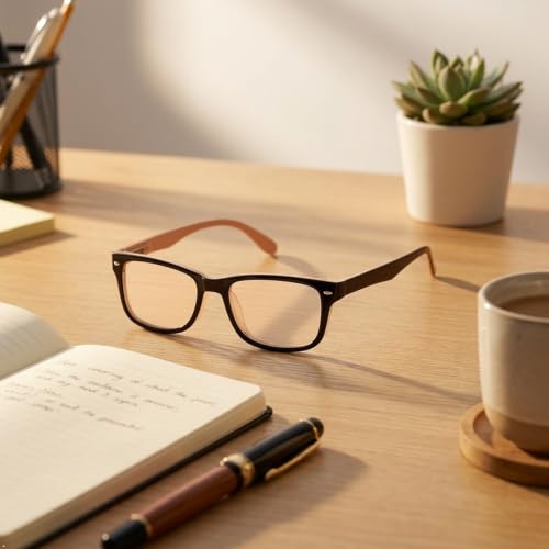 Image of Eyekepper Reading Glasses Men, Readers for Women, 2.50 Stylish Brown