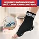 Dr. Arthritis Von Ärzten Entworfen, Sprunggelenkbandage, Flexible Fußbandage, Knöchelbandage für Sprunggelenk und Mittelfuß, Stützende Bandage für Fußgelenk und Achillessehne, 1 Paar, Schwarz, XL