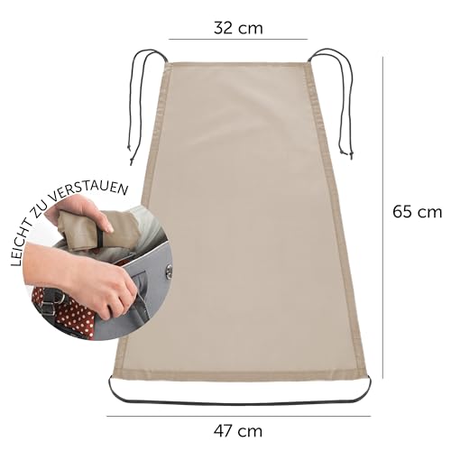 Zamboo Universal Sonnensegel - verstellbarer Kinderwagen Sonnenschutz mit UV Schutz 50 - flexibles Sonnenverdeck für Babywanne - Beige