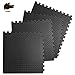 Tappetino per esercizi, con tessere a incastro,Tappetino in Gomma EVA; Nero - Piastrelle ad Incastro Antiscivolo per Pavimento Casa, Fitness, Garage(18pc, motivo a foglia)