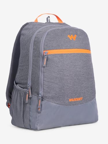 Image of Wildcraft Nylon 32 Ltrs Water-Resistant Backpack for Men & Women - Expedition LPBP 32 Ltrs Water-Resistant Casual Backpack - Melange Grey